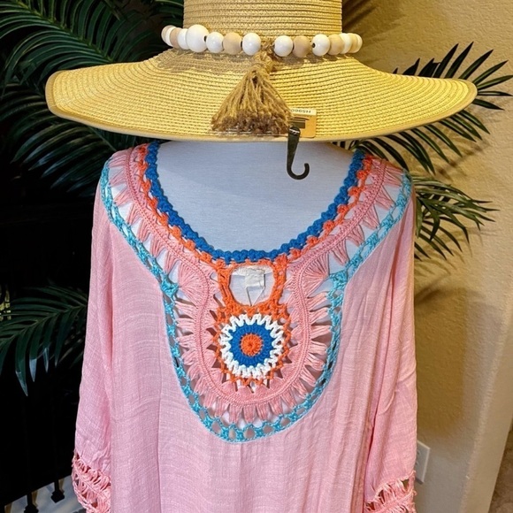 Bohemian Crochet Tassels Tunic Swimsuit Coverup - Picture 7 of 7
